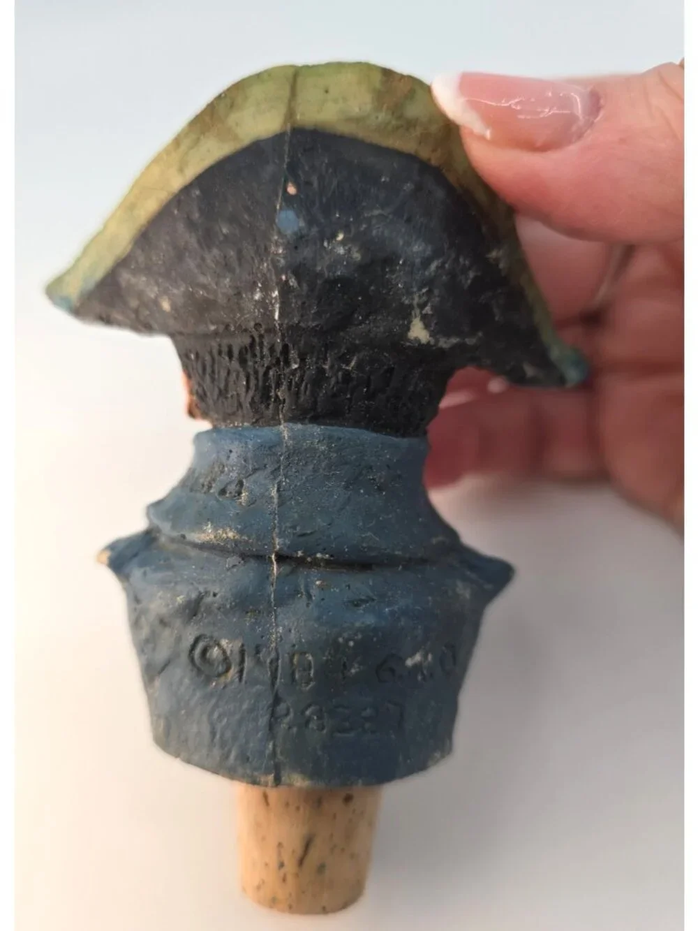 Vintage G.A.O. Napoleon Bonaparte Cork Wine Bottle Stopper Signed Numbered